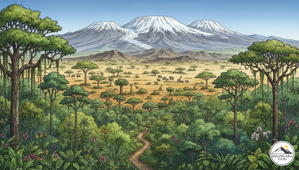 Mount Kilimanjaro climate zones