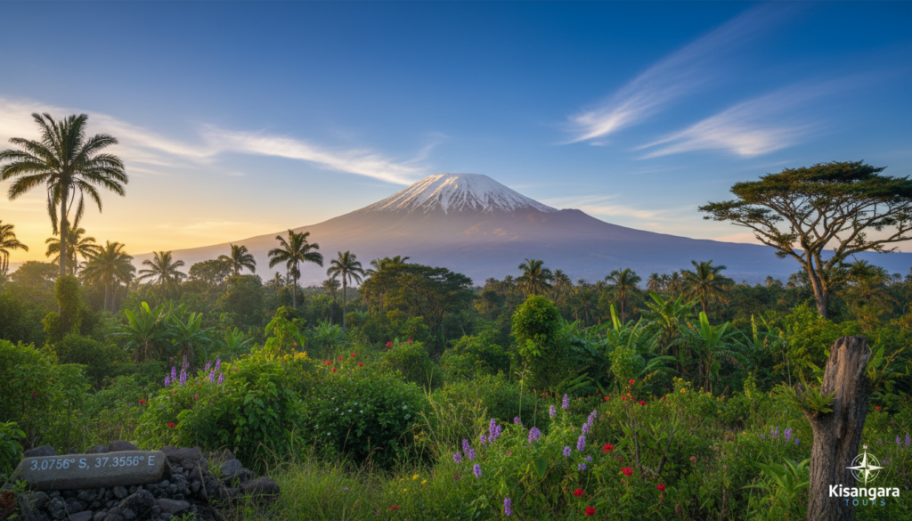 Mount Kilimanjaro location coordinates