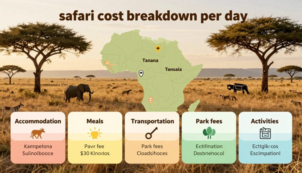 safari cost breakdown per day